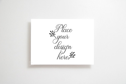 5x7 print promo card postcard mockup