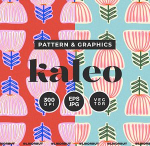 Kaleo Abstract Floral Pattern