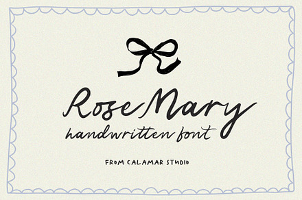 Rose Mary Handwritten Wedding Font