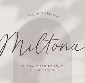 Miltona Elegant Script Font