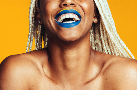 Portrait of smiling african american female