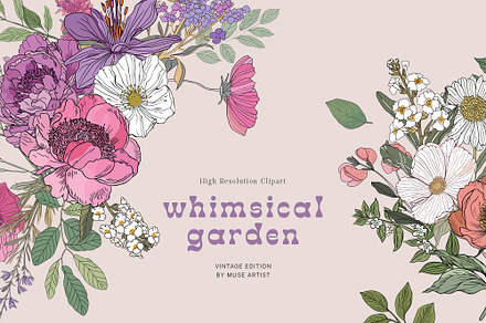 Whimsical Garden Patterns & Prints