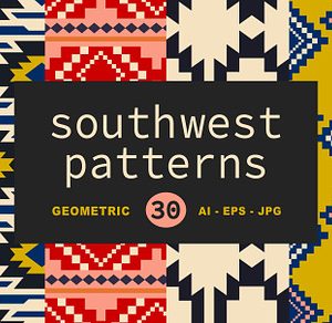 30 Southwestern Navajo Patterns Pack