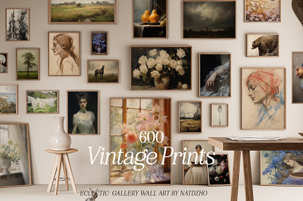600 Vintage Prints