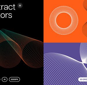 Abstract Twirls Elements Pack