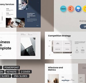 Business Plan PowerPoint Template with Financials