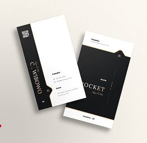 5 in 1 Vertical Luxury Business Card