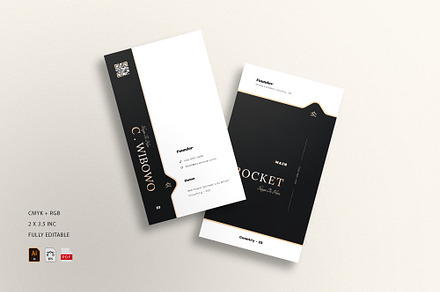 5 in 1 Vertical Luxury Business Card