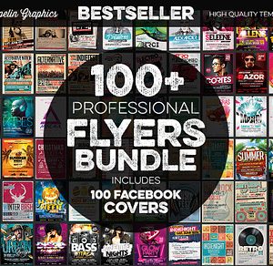 100+ Flyers Bundle + Covers