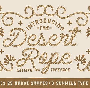 Desert Rope Font Duo