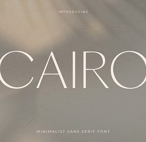 CAIRO - Classic Minimalis Sans