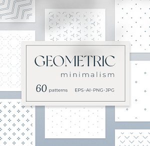Geometric minimalism - 60 patterns