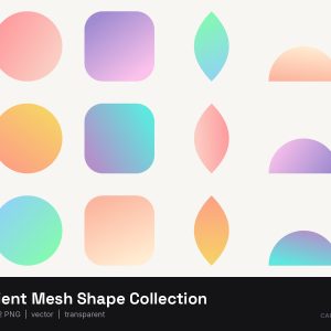Gradient Mesh Shape Collection