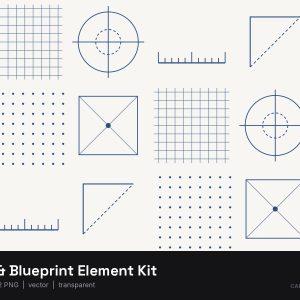 Grid & Blueprint Element Kit
