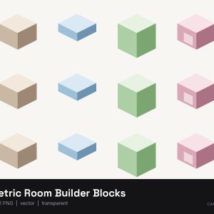 Isometric Room Builder Blocks