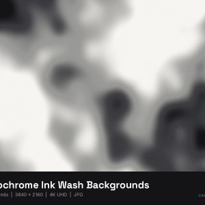 Monochrome Ink Wash Backgrounds