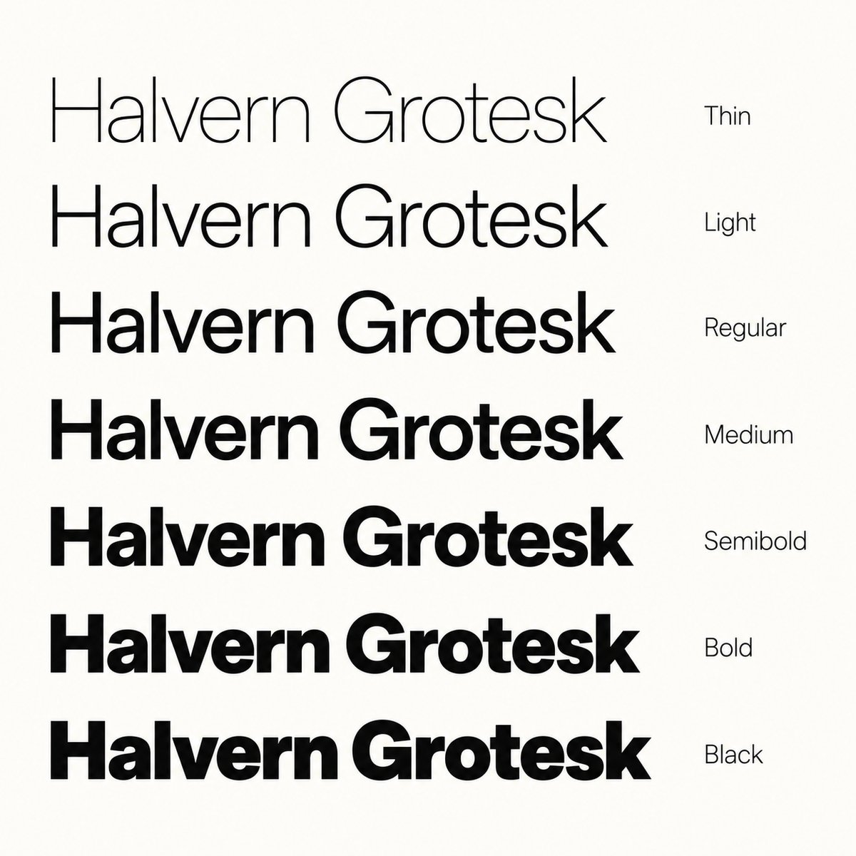 Halvern Grotesk Family